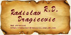 Radislav Dragičević vizit kartica
